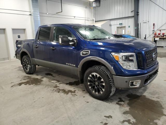 1N6AA1E52HN513001 - 2017 NISSAN TITAN SV BLUE photo 4