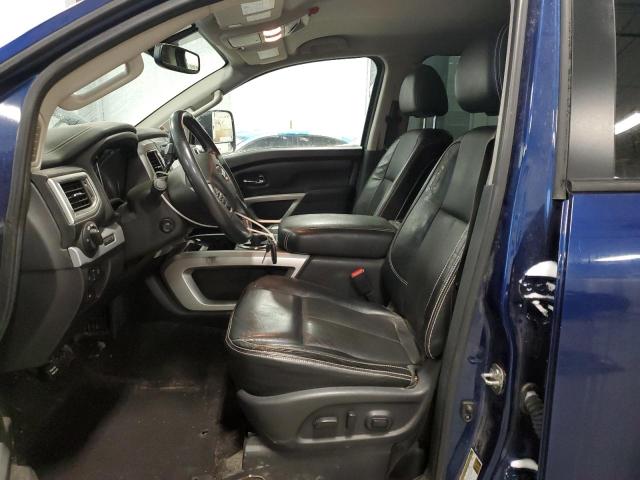 1N6AA1E52HN513001 - 2017 NISSAN TITAN SV BLUE photo 7