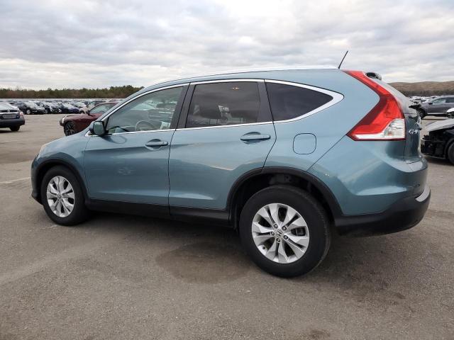 2HKRM4H74EH603810 - 2014 HONDA CR-V EXL BLUE photo 2