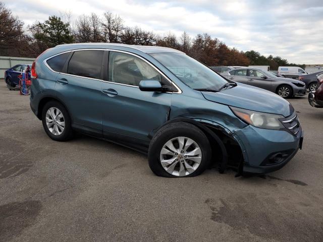 2HKRM4H74EH603810 - 2014 HONDA CR-V EXL BLUE photo 4