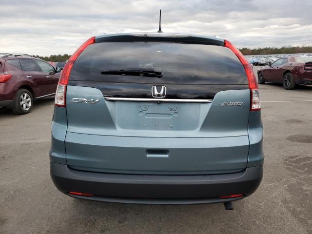 2HKRM4H74EH603810 - 2014 HONDA CR-V EXL BLUE photo 6