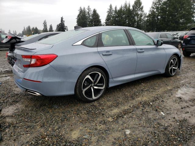 1HGCV2F30NA016343 - 2022 HONDA ACCORD SPORT GRAY photo 3