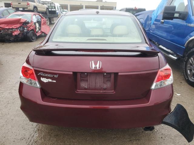 1HGCP2F8XAA174463 - 2010 HONDA ACCORD EXL BURGUNDY photo 6