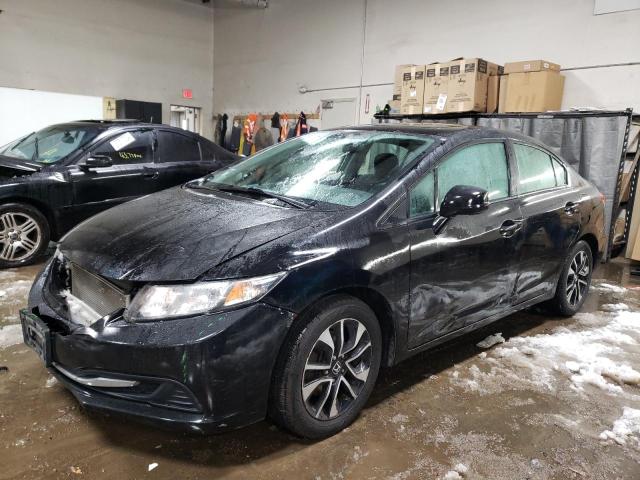 19XFB2F81DE074442 - 2013 HONDA CIVIC EX BLACK photo 1