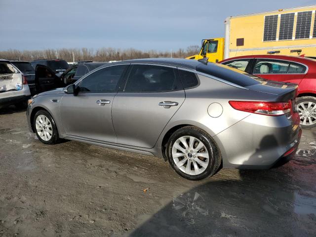 5XXGU4L38GG055773 - 2016 KIA OPTIMA EX GRAY photo 2