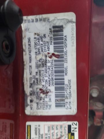 1NXBR32E64Z262950 - 2004 TOYOTA COROLLA CE RED photo 12