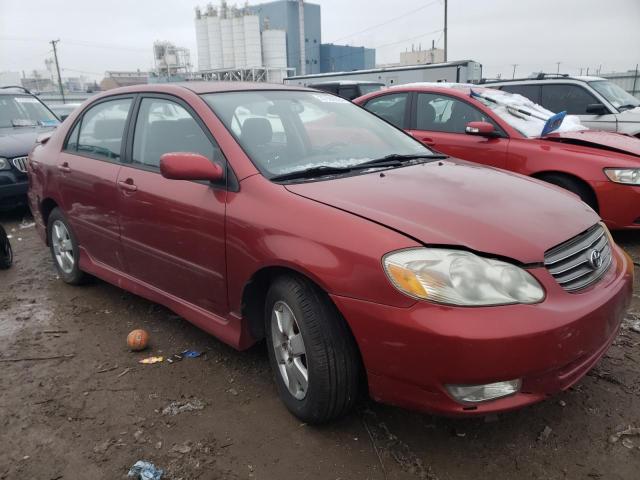 1NXBR32E64Z262950 - 2004 TOYOTA COROLLA CE RED photo 4