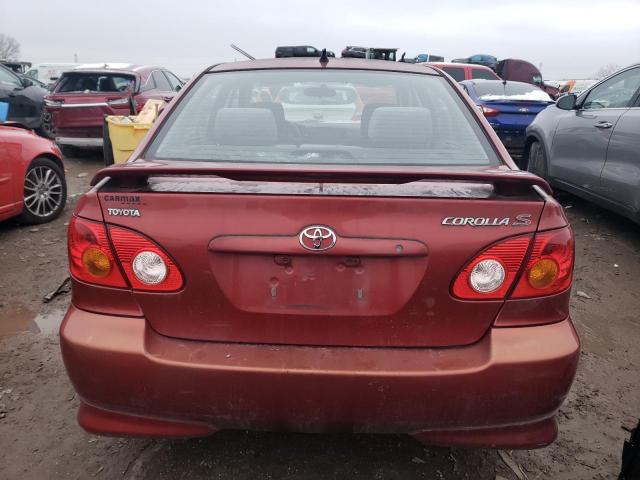 1NXBR32E64Z262950 - 2004 TOYOTA COROLLA CE RED photo 6