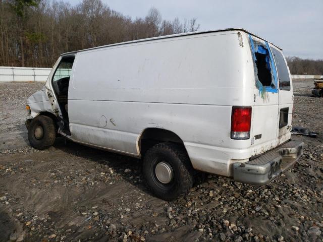 1FTRE14231HA65485 - 2001 FORD ECONOLINE E150 VAN WHITE photo 2