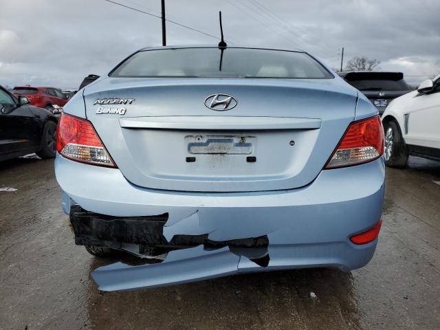 KMHCT4AE7EU654768 - 2014 HYUNDAI ACCENT GLS BLUE photo 6