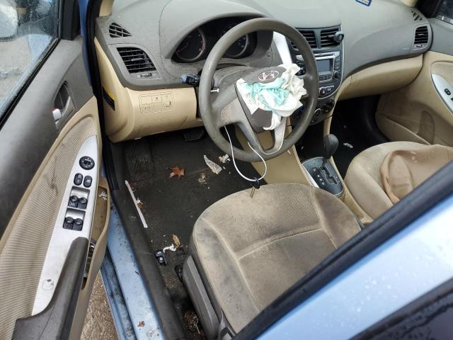 KMHCT4AE7EU654768 - 2014 HYUNDAI ACCENT GLS BLUE photo 8