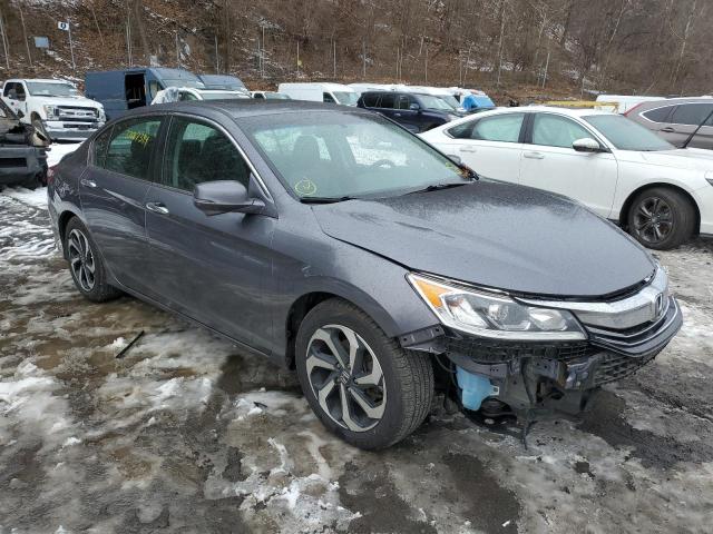 1HGCR2F88HA210607 - 2017 HONDA ACCORD EXL GRAY photo 4