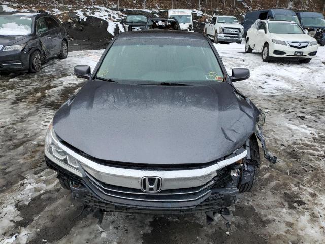 1HGCR2F88HA210607 - 2017 HONDA ACCORD EXL GRAY photo 5