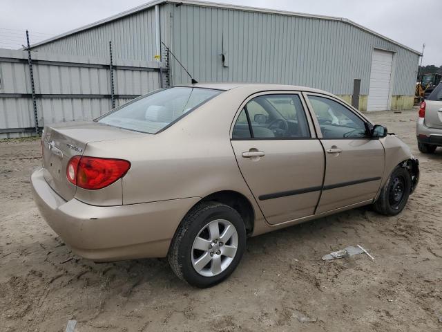 2T1BR32E04C240606 - 2004 TOYOTA COROLLA CE TAN photo 3