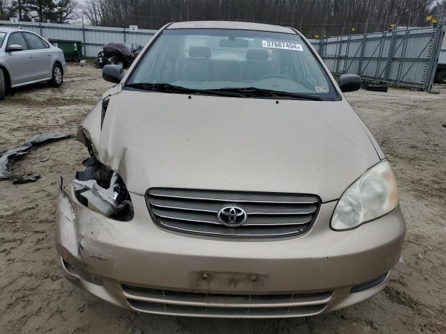 2T1BR32E04C240606 - 2004 TOYOTA COROLLA CE TAN photo 5