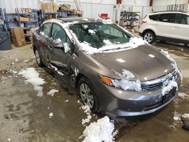 19XFB2F52CE077239 - 2012 HONDA CIVIC LX GRAY photo 4