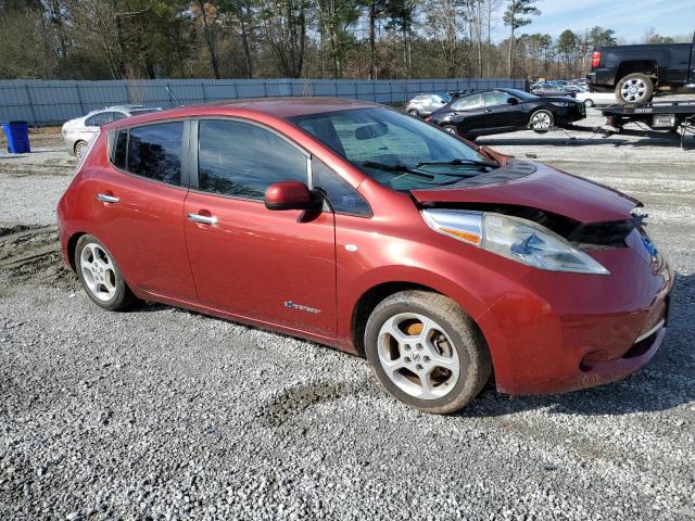 JN1AZ0CPXCT022354 - 2012 NISSAN LEAF SV RED photo 4