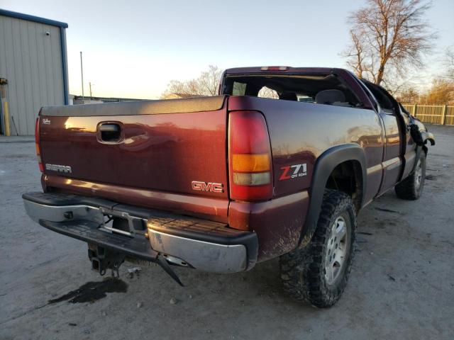 2GTEK19T231308184 - 2003 GMC NEW SIERRA K1500 MAROON photo 4