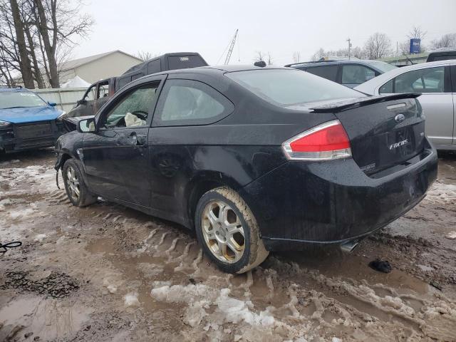 1FAHP33N78W105785 - 2008 FORD FOCUS SE BLACK photo 2