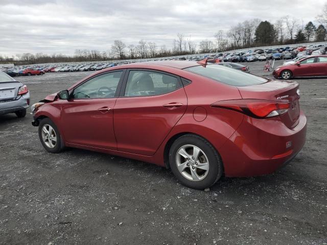 5NPDH4AE2EH534851 - 2014 HYUNDAI ELANTRA SE RED photo 2