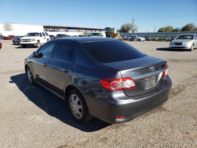 2T1BU4EE4DC091343 - 2013 TOYOTA COROLLA BASE CHARCOAL photo 2