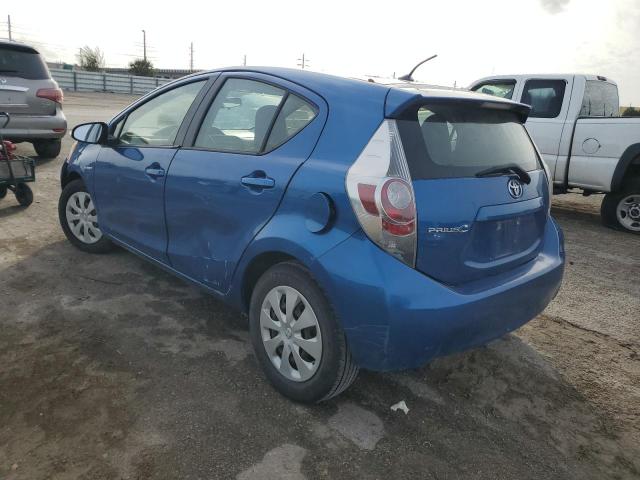 JTDKDTB39E1066876 - 2014 TOYOTA PRIUS C BLUE photo 2