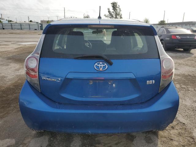 JTDKDTB39E1066876 - 2014 TOYOTA PRIUS C BLUE photo 6