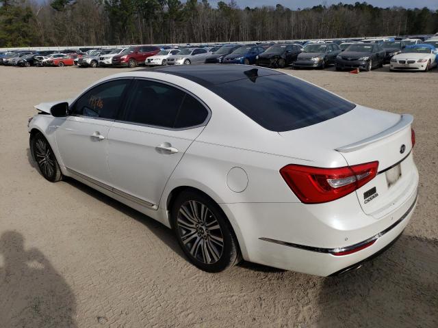 KNALN4D79E5137913 - 2014 KIA CADENZA PREMIUM WHITE photo 2