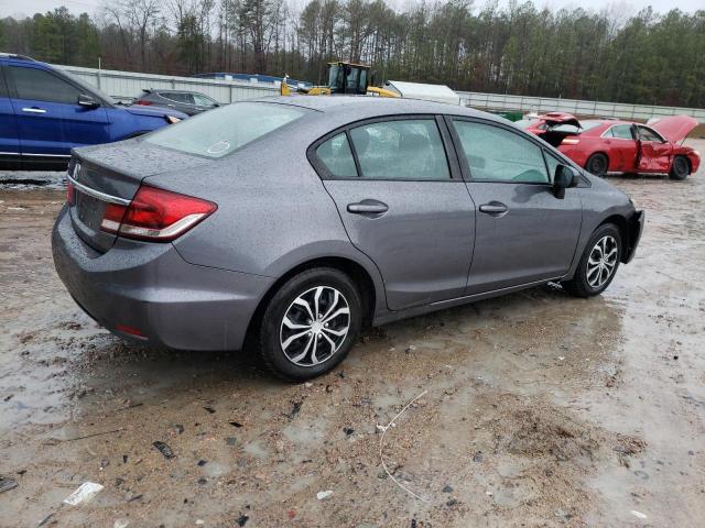 2HGFB2F54EH545030 - 2014 HONDA CIVIC LX GRAY photo 3