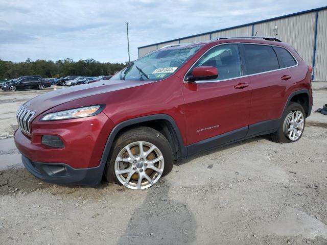 1C4PJMCS7EW268371 - 2014 JEEP CHEROKEE LATITUDE BURGUNDY photo 1