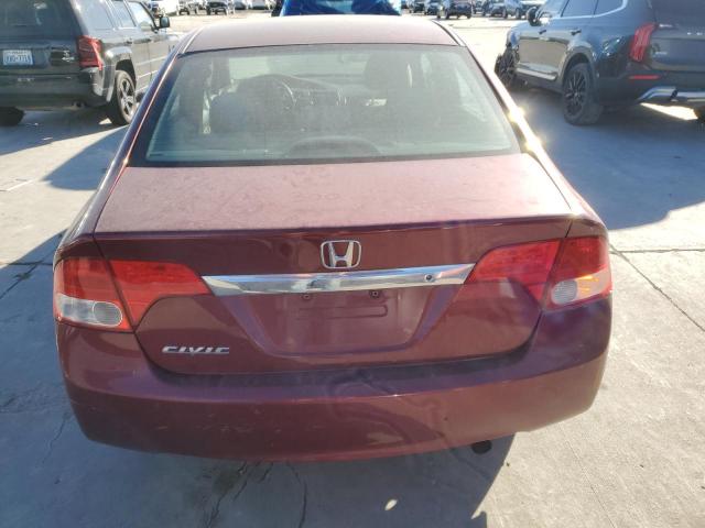 19XFA1F50BE014734 - 2011 HONDA CIVIC LX RED photo 6