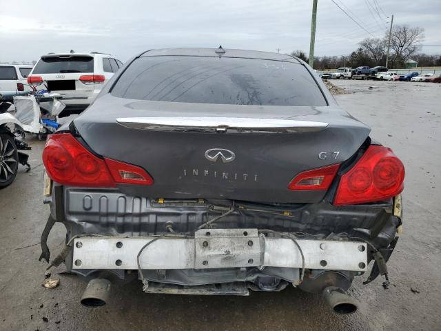 JN1CV6AP3BM507065 - 2011 INFINITI G37 BASE GRAY photo 6