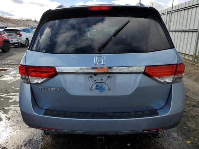 5FNRL5H63EB048816 - 2014 HONDA ODYSSEY EXL BLUE photo 6