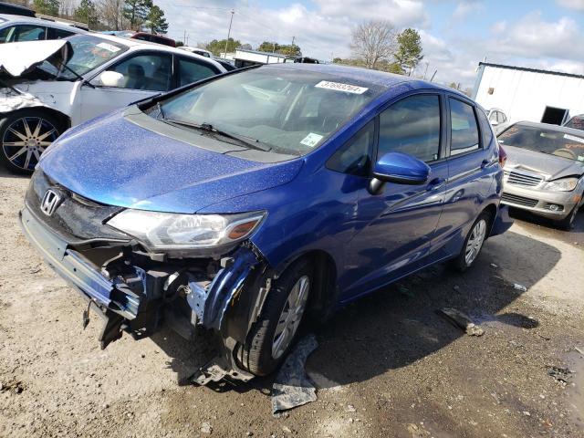 3HGGK5H55FM718267 - 2015 HONDA FIT LX BLUE photo 1