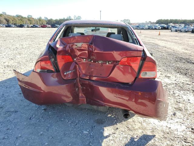 1HGFA16529L014236 - 2009 HONDA CIVIC LX RED photo 6