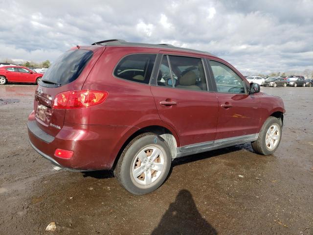 5NMSG13D19H300264 - 2009 HYUNDAI SANTA FE GLS BURGUNDY photo 3