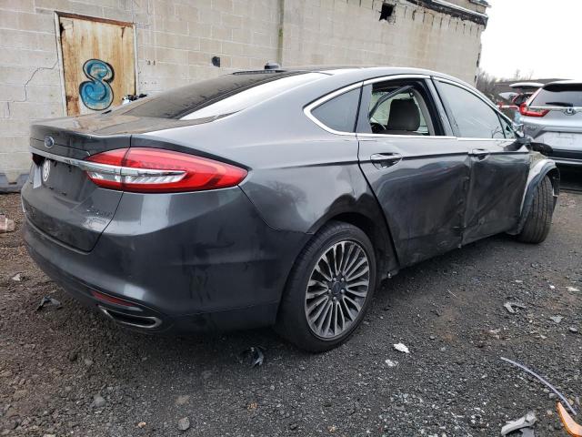 3FA6P0T91HR248193 - 2017 FORD FUSION SE GRAY photo 3