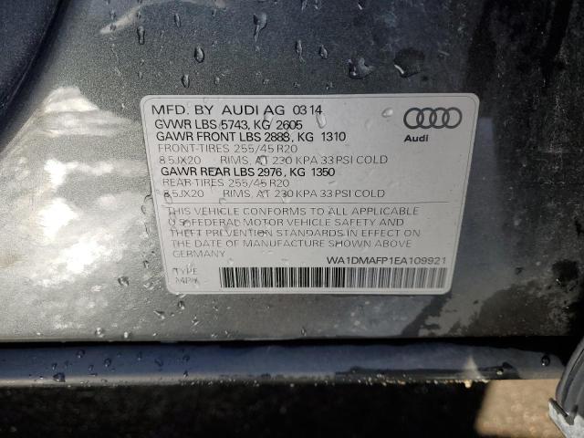 WA1DMAFP1EA109921 - 2014 AUDI Q5 TDI PREMIUM PLUS BLUE photo 14