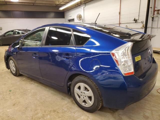 JTDKN3DU3A0109031 - 2010 TOYOTA PRIUS BLUE photo 2