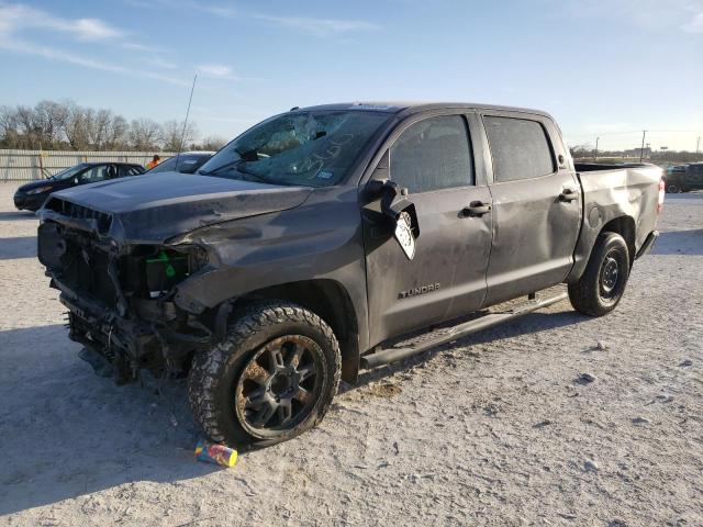 5TFEY5F16EX160782 - 2014 TOYOTA TUNDRA CREWMAX SR5 GRAY photo 1