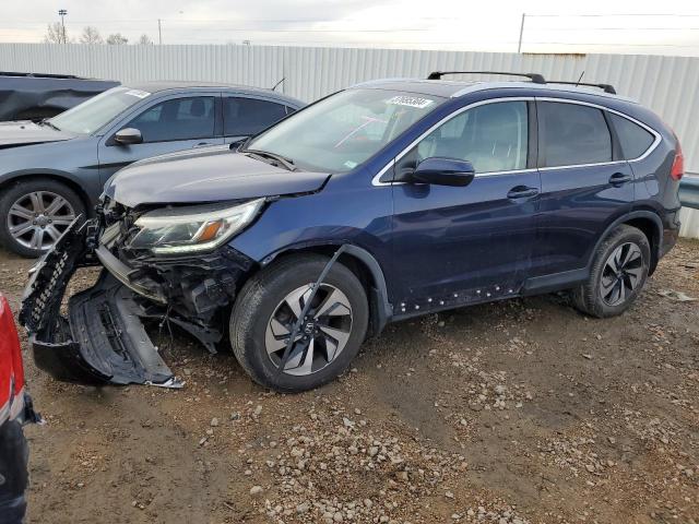 5J6RM4H94GL002505 - 2016 HONDA CR-V TOURING BLUE photo 1