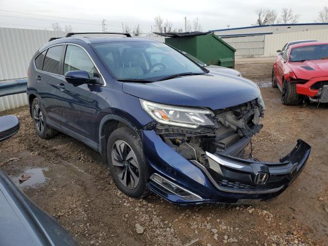 5J6RM4H94GL002505 - 2016 HONDA CR-V TOURING BLUE photo 4