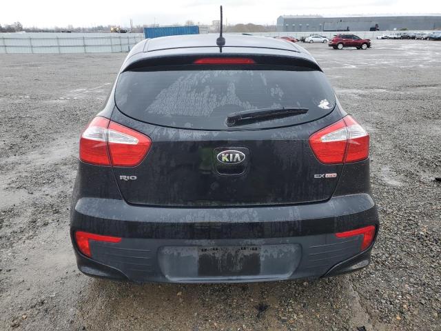 KNADN5A33G6687911 - 2016 KIA RIO EX BLACK photo 6