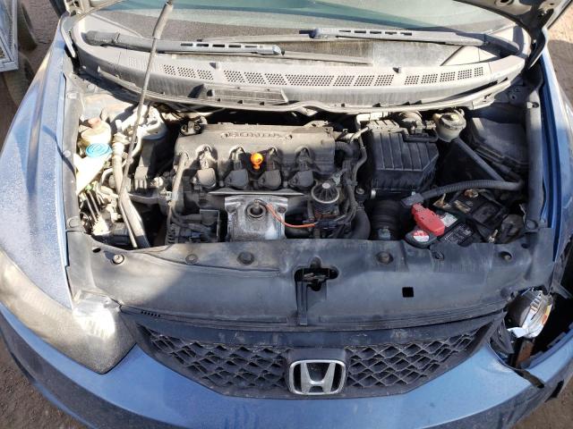 2HGFG12899H507911 - 2009 HONDA CIVIC EX BLUE photo 11