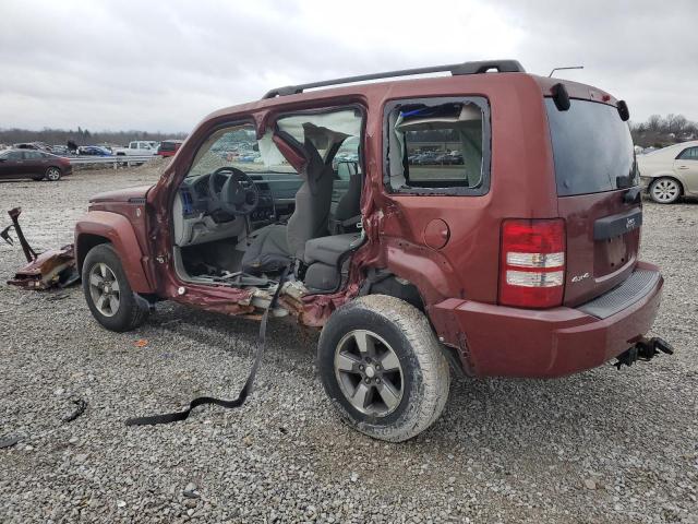 1J8GN28K58W144291 - 2008 JEEP LIBERTY SPORT MAROON photo 2