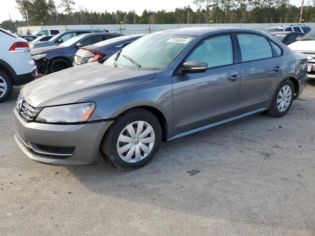 1VWAH7A35DC131246 - 2013 VOLKSWAGEN PASSAT S GRAY photo 1