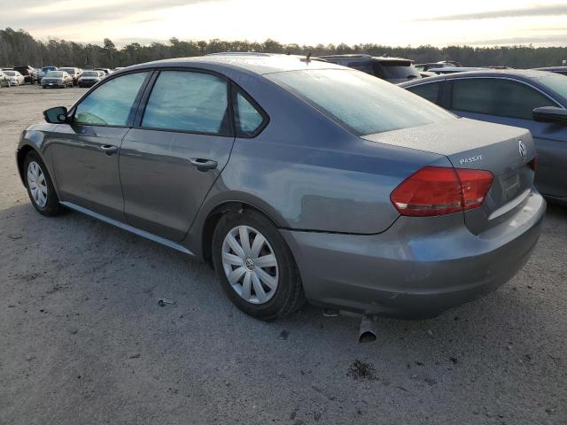 1VWAH7A35DC131246 - 2013 VOLKSWAGEN PASSAT S GRAY photo 2