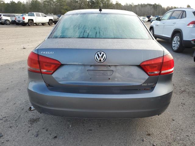 1VWAH7A35DC131246 - 2013 VOLKSWAGEN PASSAT S GRAY photo 6