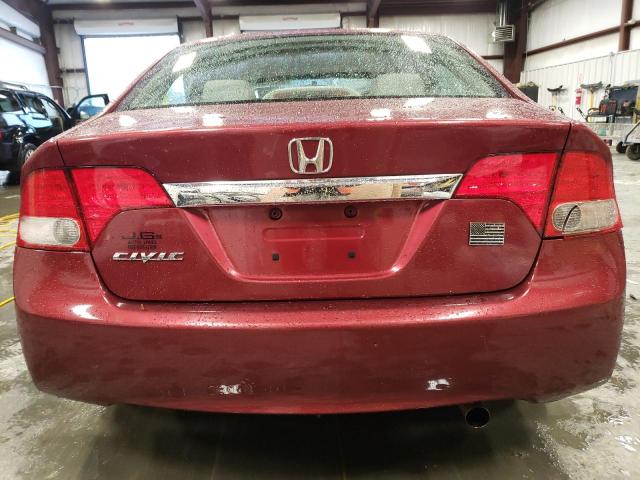 19XFA1F86AE056060 - 2010 HONDA CIVIC EX RED photo 6