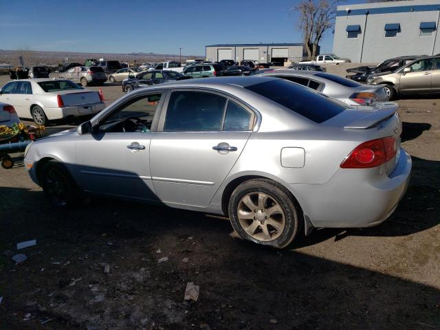 KNAGE123285177075 - 2008 KIA OPTIMA LX SILVER photo 2